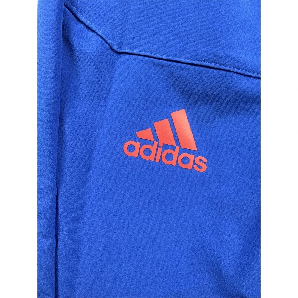 Adidas Kansas Jayhawks Team Issued Joggers Warm Up Pants Blue Mens Medium 32x30